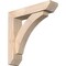 Ekena Millwork Thorton Slat Smooth Bracket w/ Offset Brace, Douglas Fir, 5 1/2"W x 24"D x 24"H BKT0604X24X24THR06SDF - alternate 1